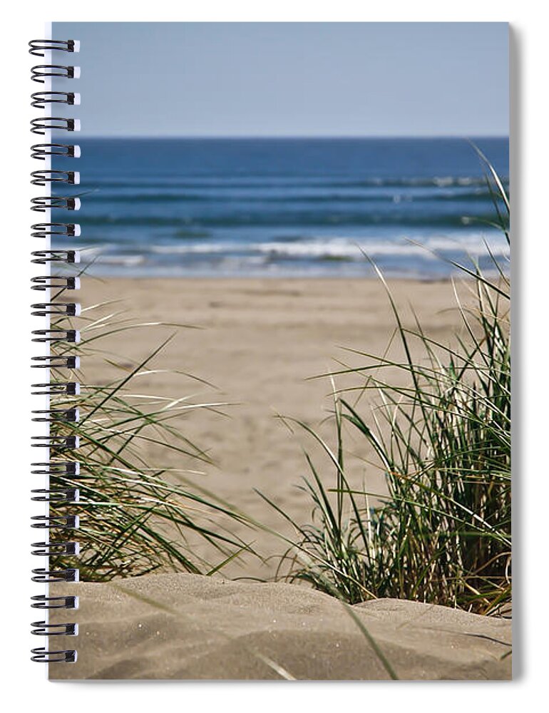 Ocean View With Sand Spiral Notebook