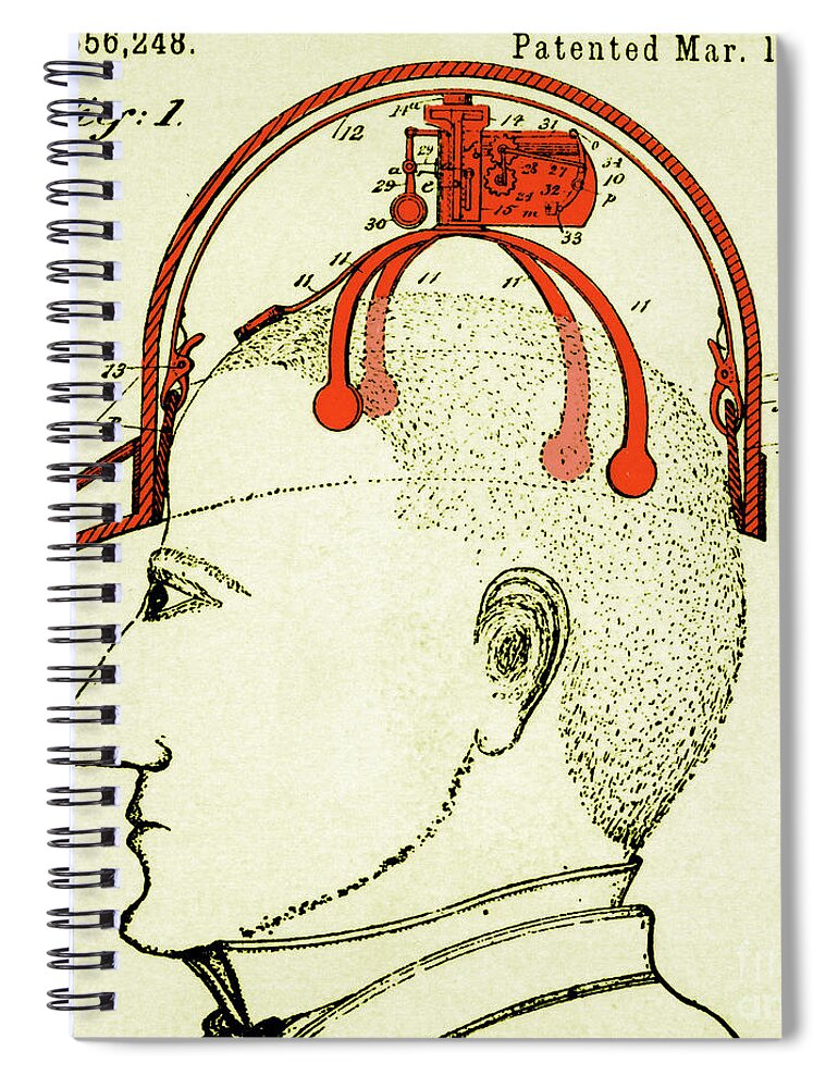 Patent Spiral Notebook featuring the photograph Saluting Device #2 by Science Source