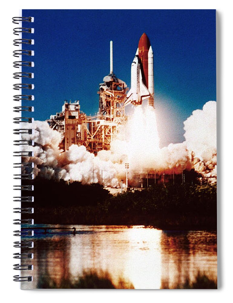 Space Shuttle Spiral Notebook featuring the photograph Space Shuttle Launch #7 by Nasa