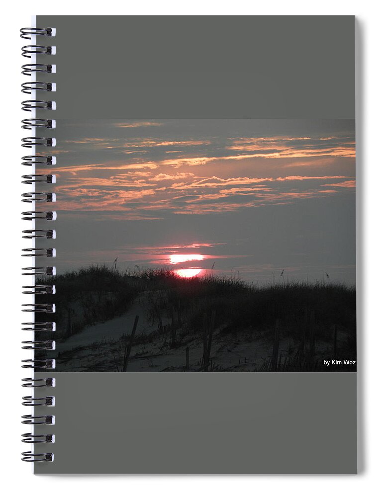 Sunrise Spiral Notebook featuring the photograph Sunrise Over Carova #1 by Kim Galluzzo