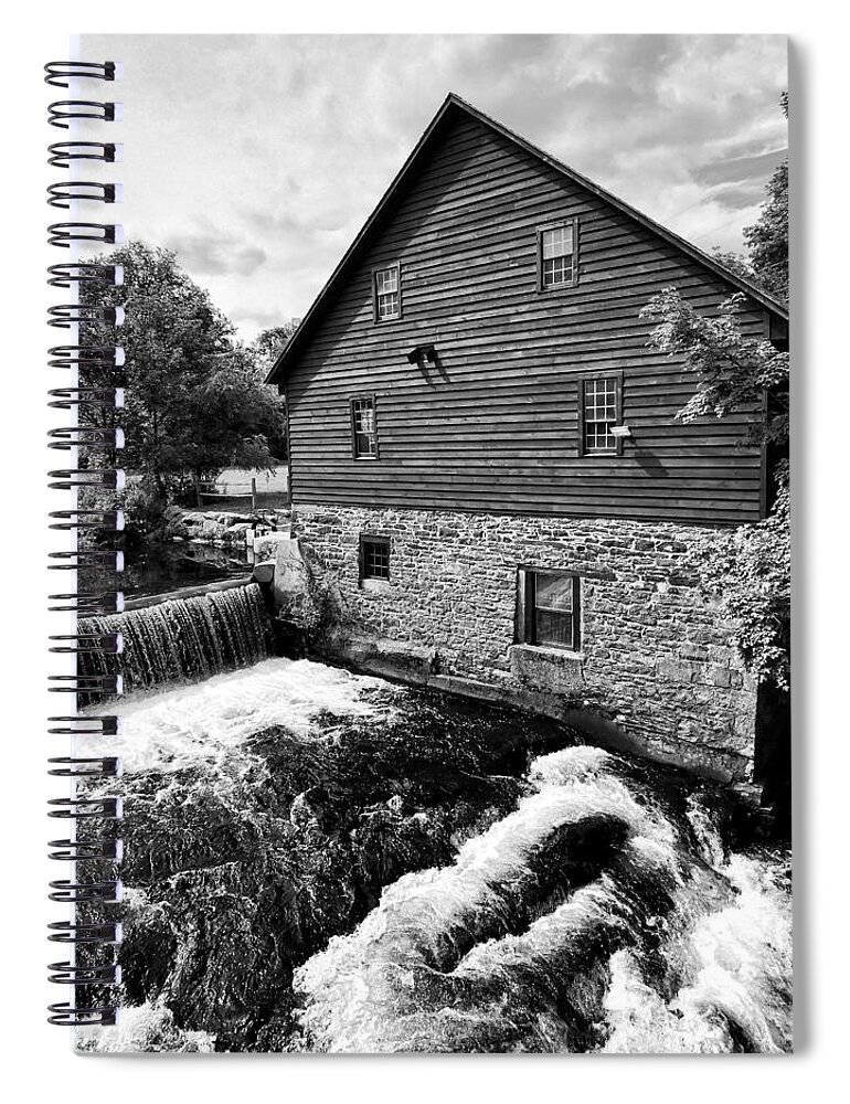 Old Mill Spiral Notebook featuring the photograph The Old Mill #1 by Michael Dorn