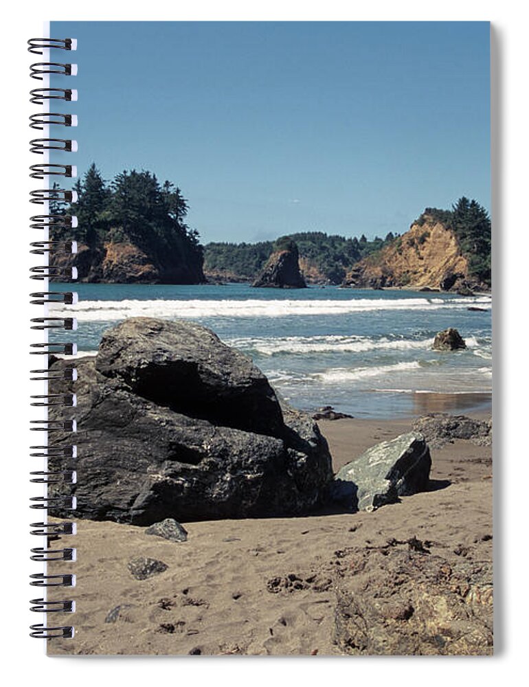 Trinidad California Spiral Notebook featuring the photograph Trinidad Beach #1 by Sharon Elliott