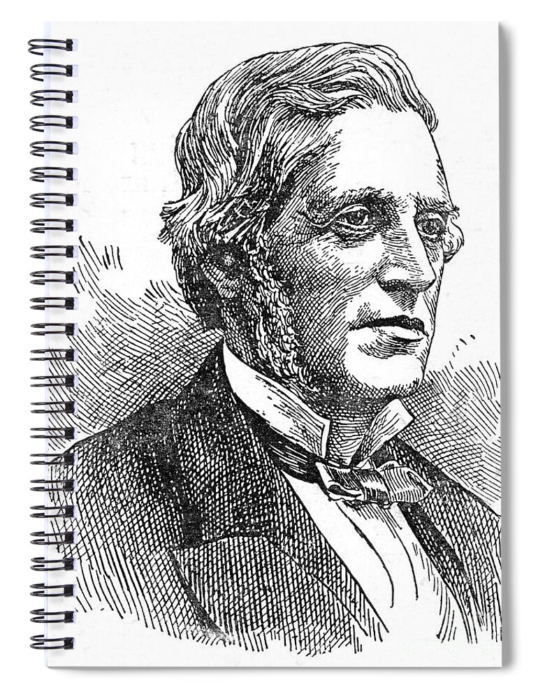Science Spiral Notebook featuring the photograph William Bowman, English Anatomist #1 by Science Source