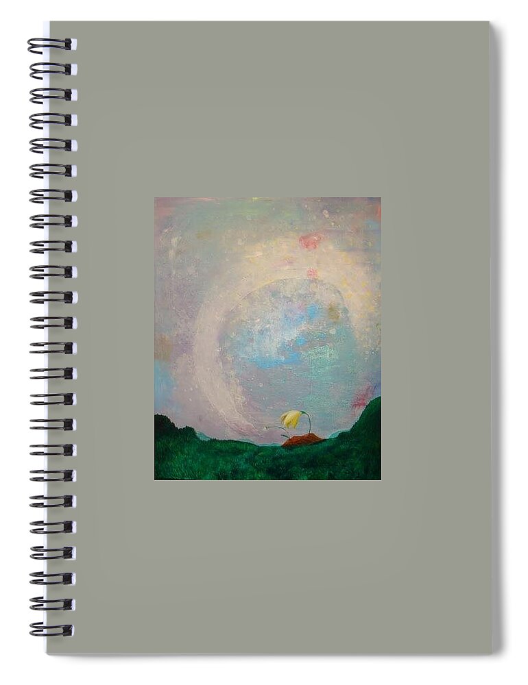 Wishes Spiral Notebook featuring the painting 1000 Wishes by Mindy Huntress