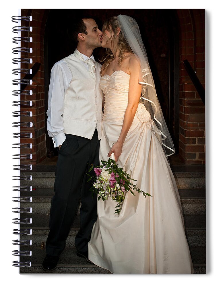 Sam Amy Wedding August 2012 Spiral Notebook featuring the photograph SamandAmyWedding #17 by Chris Boulton