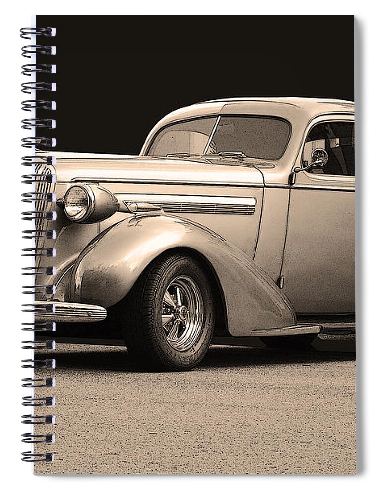 Car Spiral Notebook featuring the photograph 1936 Buick by Robert Meanor