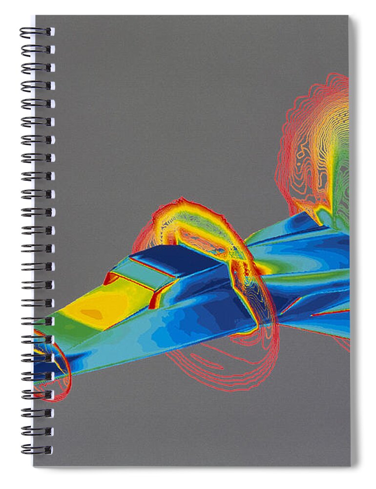 Art Spiral Notebook featuring the photograph HyperX Hypersonic Aircraft by Science Source