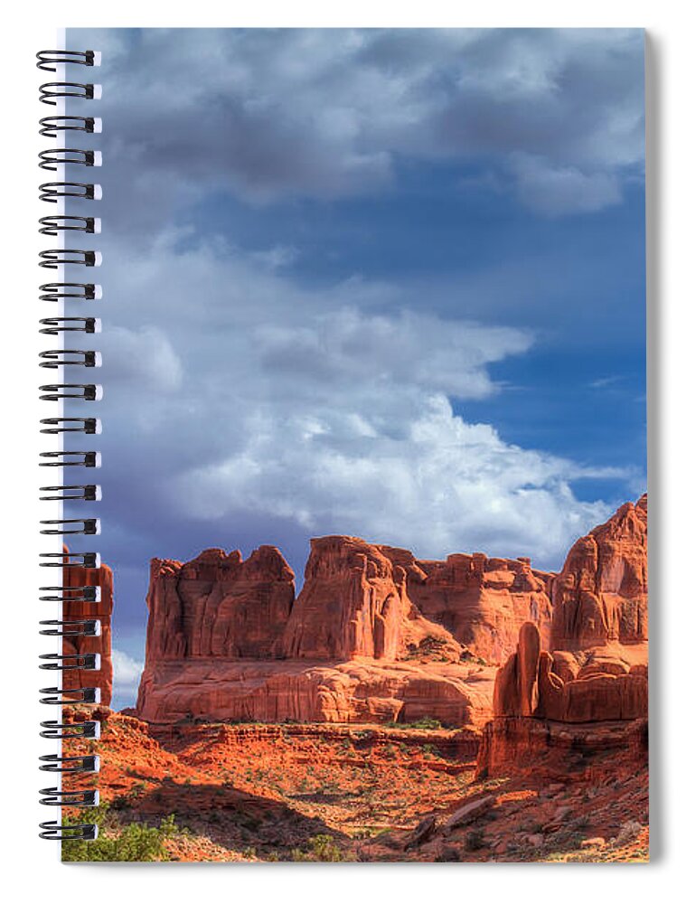 Arches National Park Spiral Notebook featuring the photograph Park Avenue #2 by Sue Karski