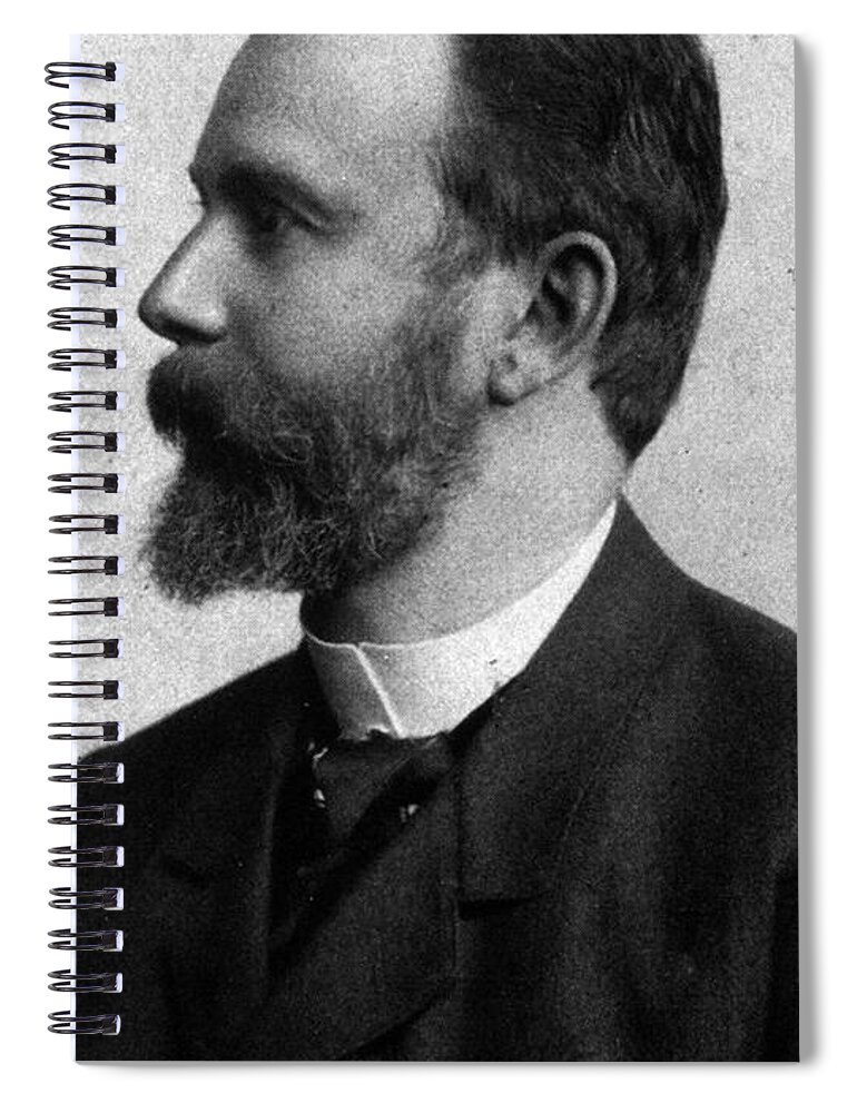Science Spiral Notebook featuring the photograph Paul Ehrlich, German Immunologist #2 by Science Source