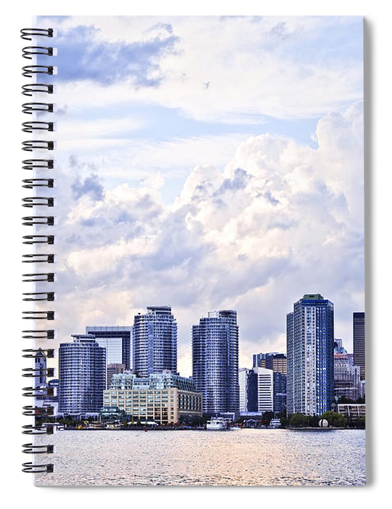 Toronto Spiral Notebook featuring the photograph Toronto skyline 5 by Elena Elisseeva