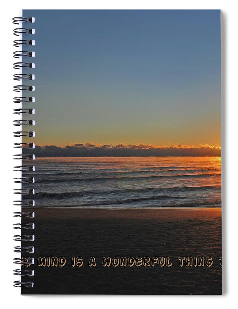  Spiral Notebook featuring the photograph 25- A Closed Mind by Joseph Keane