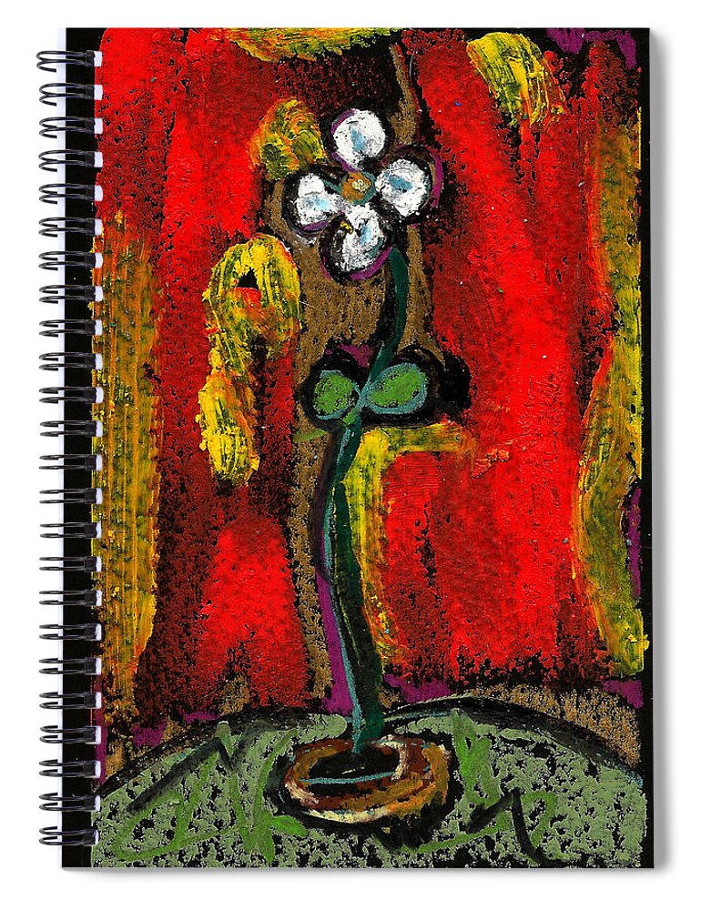 • Abstract  Spiral Notebook featuring the painting Untitled 2011 #1 by Gustavo Ramirez