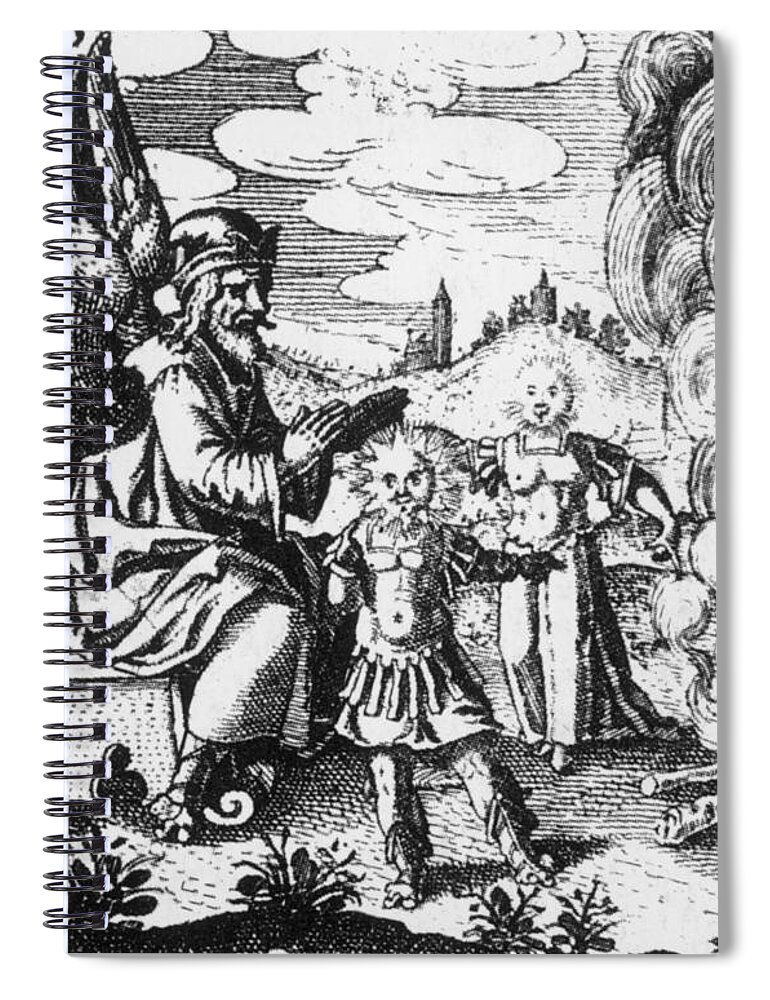 Historic Spiral Notebook featuring the photograph Alchemy Illustration #33 by Science Source
