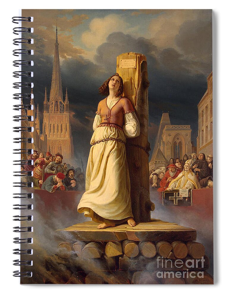 History Spiral Notebook featuring the photograph Joan Of Arc, French National Heroine #4 by Photo Researchers