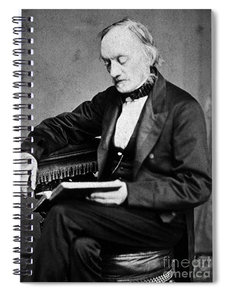 Science Spiral Notebook featuring the photograph Richard Owen, English Paleontologist #4 by Science Source