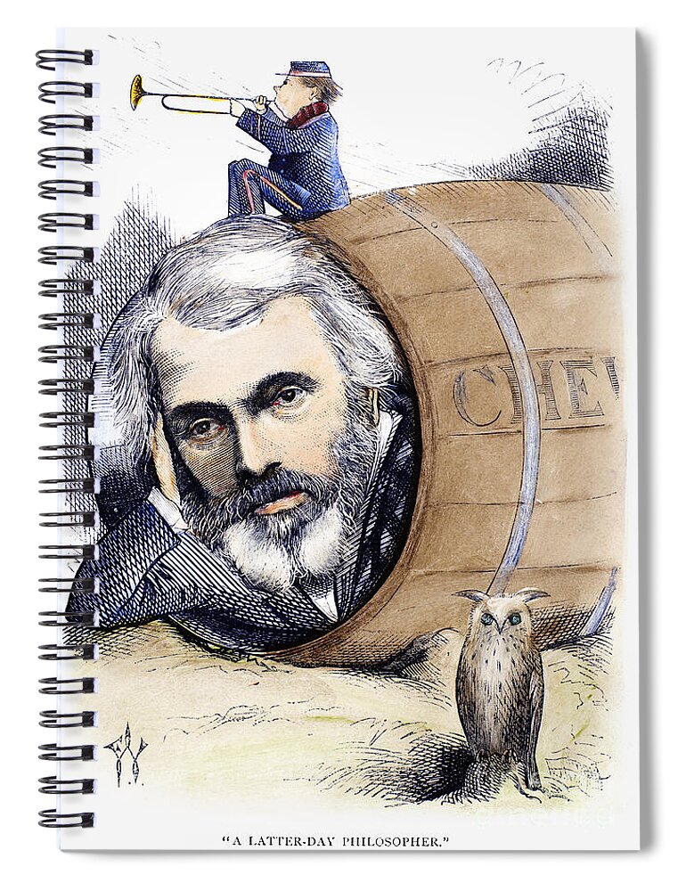 19th Century Spiral Notebook featuring the photograph Thomas Carlyle (1795-1881) #4 by Granger