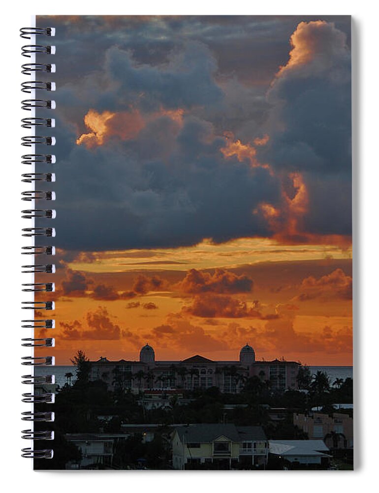 Sunrise Spiral Notebook featuring the photograph 40- Stormy Sunrise by Joseph Keane