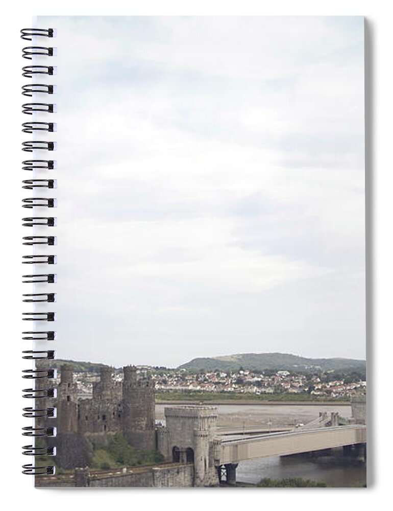 Castles Spiral Notebook featuring the photograph Conwy castle #5 by Christopher Rowlands
