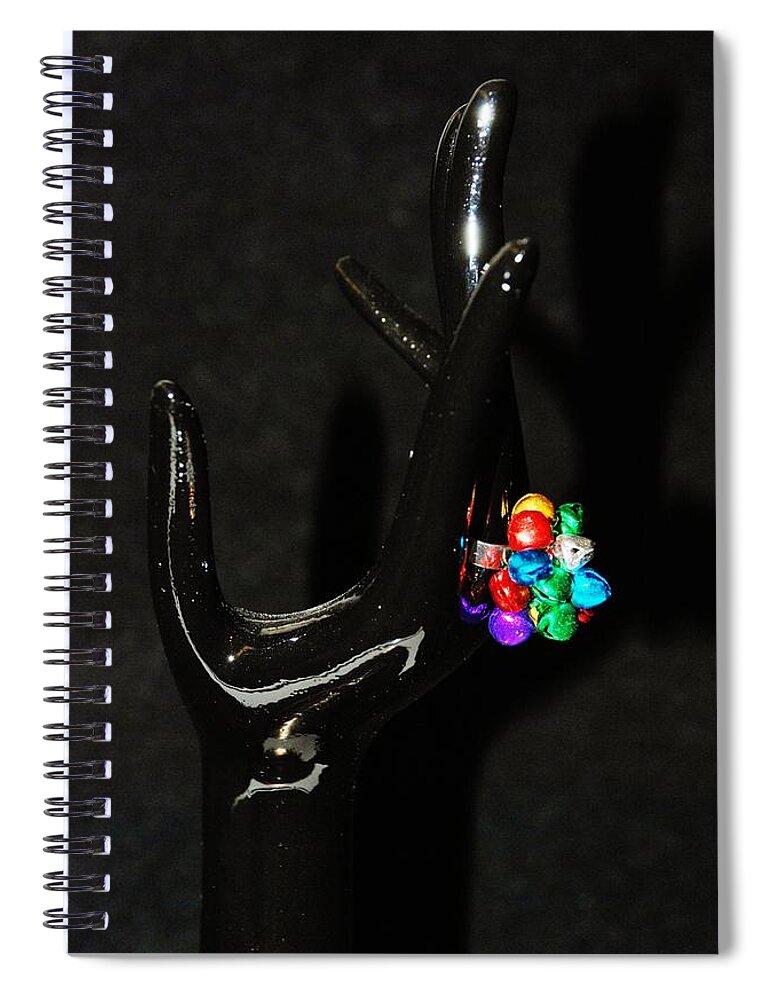 Hand Spiral Notebook featuring the photograph The Black Hand #8 by Rob Hans