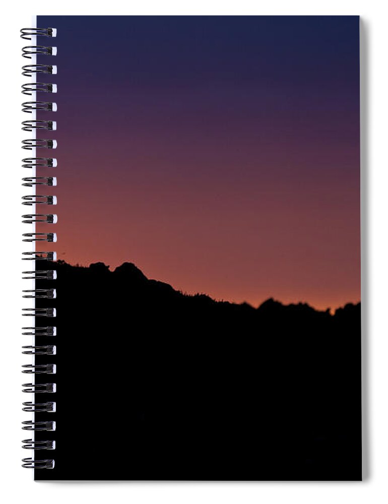 Sun Spiral Notebook featuring the photograph The Last Light #5 by Heiko Koehrer-Wagner