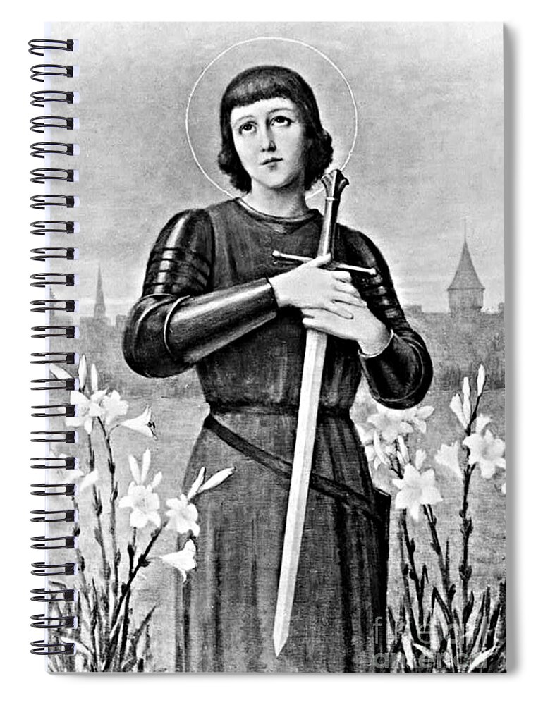 History Spiral Notebook featuring the photograph Joan Of Arc, French National Heroine #7 by Photo Researchers