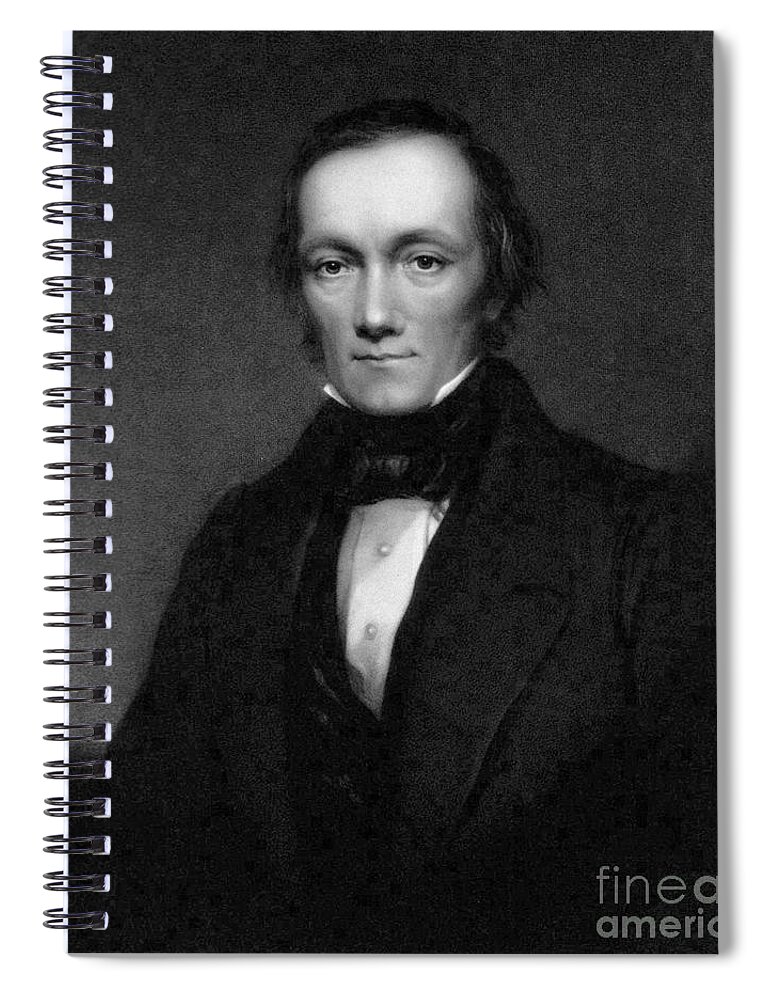 Science Spiral Notebook featuring the photograph Richard Owen, English Paleontologist #9 by Science Source