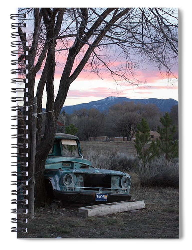 Old Truck Spiral Notebook featuring the photograph A Life's Story by Carrie Godwin