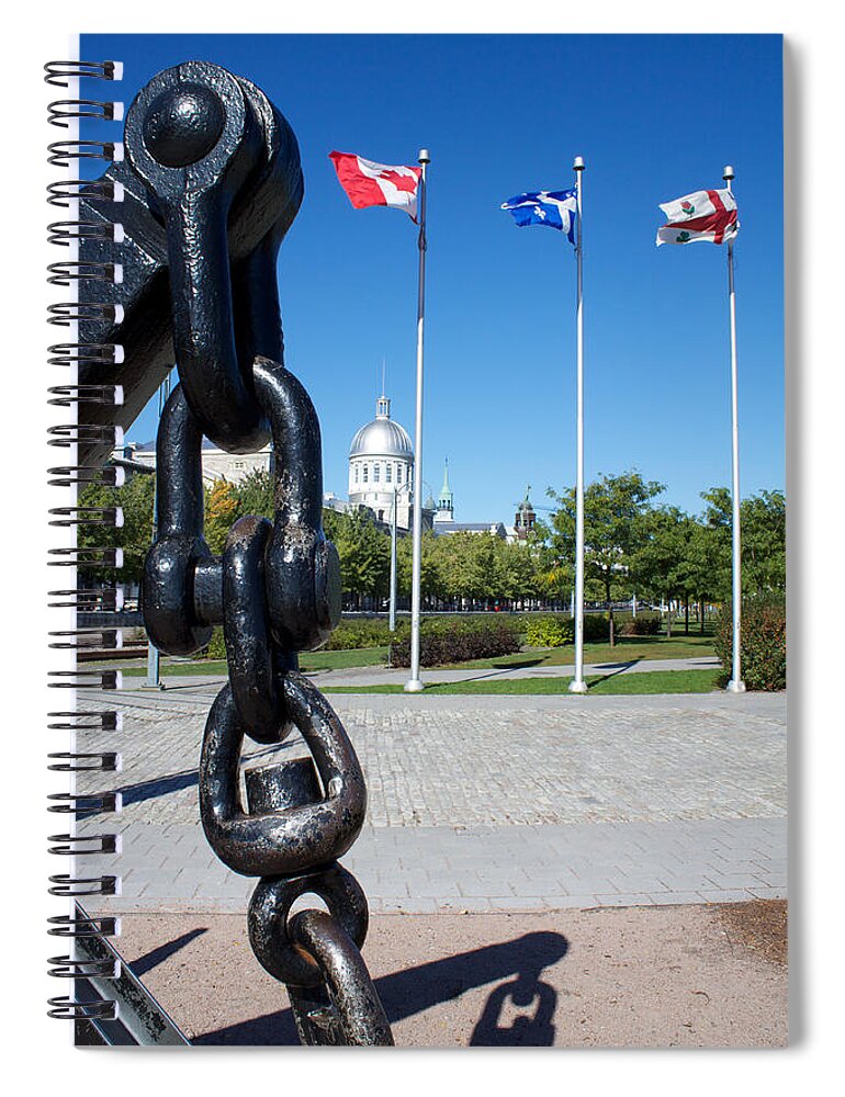 Montreal Spiral Notebook featuring the photograph A Mari usque ad Mare by Donato Iannuzzi