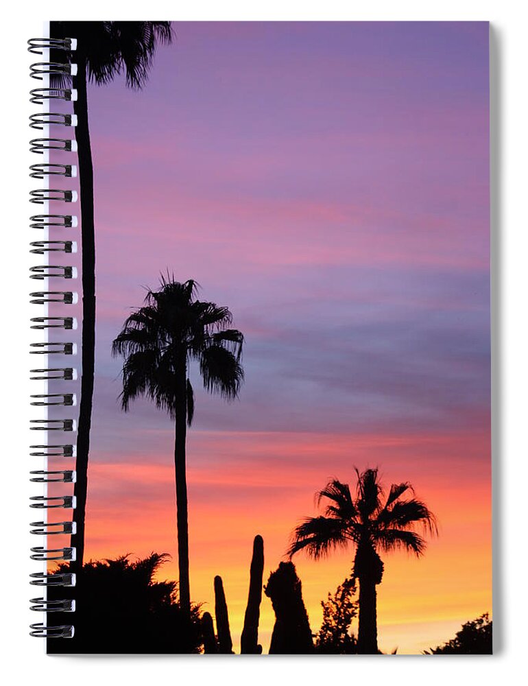 Sunset Spiral Notebook featuring the photograph A Mother Natures Painting by Kim Galluzzo