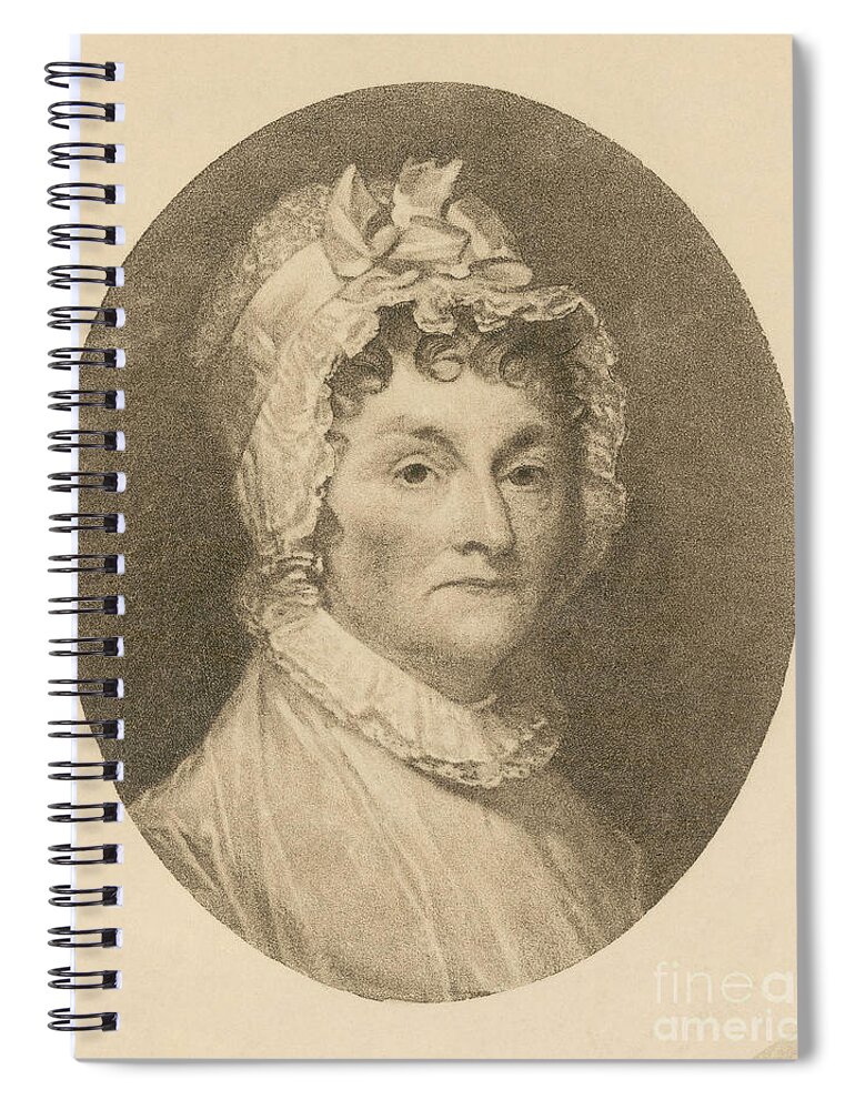 Painting Spiral Notebook featuring the photograph Abigail Adams by Photo Researchers