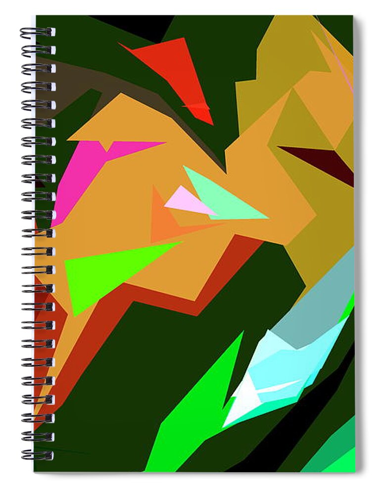 Abstract Spiral Notebook featuring the photograph Abstract 3 by Burney Lieberman