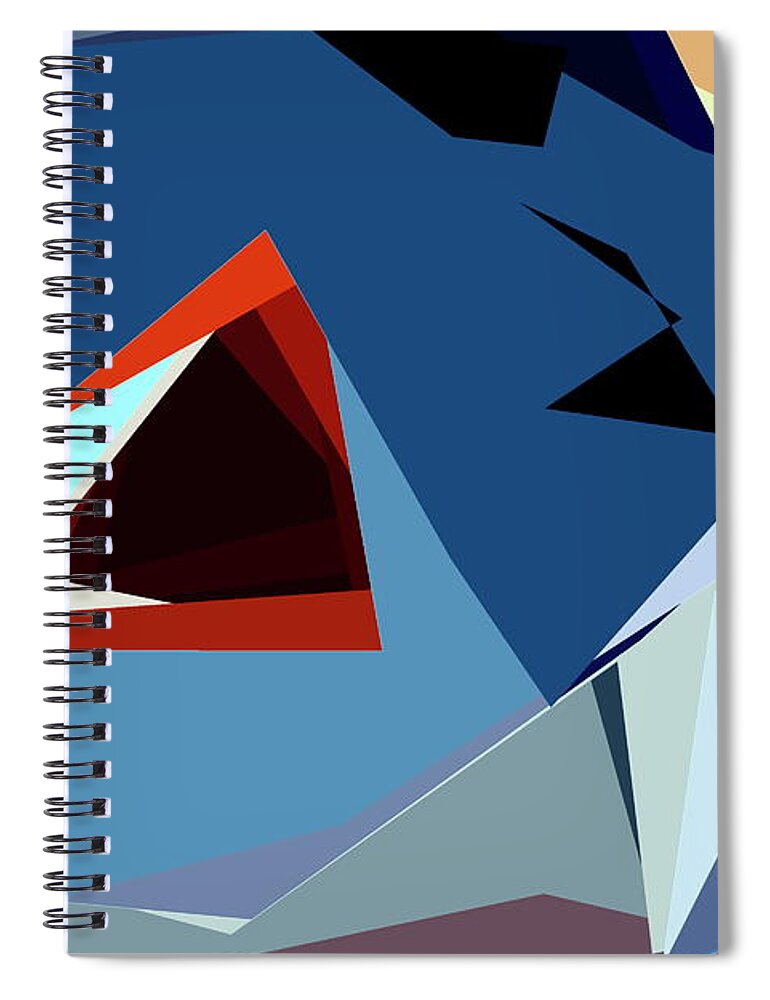 Abstract Spiral Notebook featuring the photograph Abstract 5 by Burney Lieberman