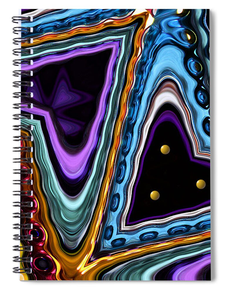 Heart Spiral Notebook featuring the photograph Abstract Hearts by Kristin Elmquist