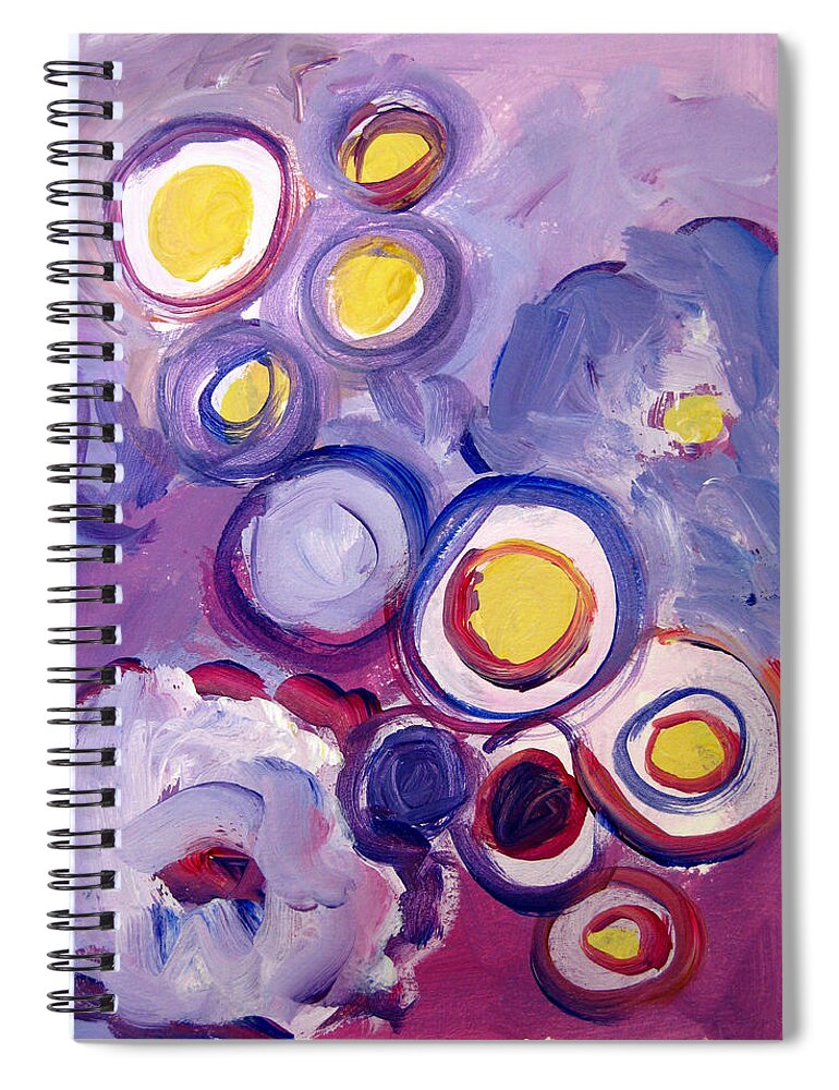 Abstract Art Spiral Notebook featuring the painting Abstract I by Patricia Awapara