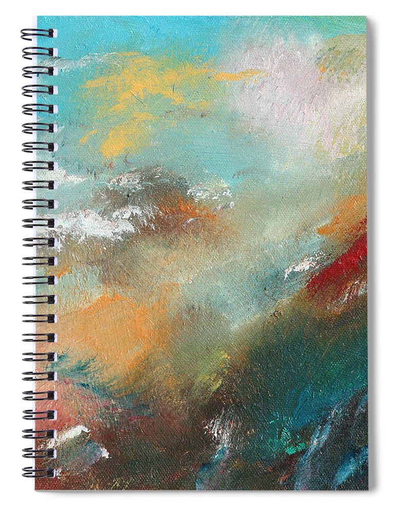  Gail Daleys Beautiful Cutting Edge Contemporary Alternative Non-conformist Art And Paintings Spiral Notebook featuring the painting Abstract No 1 by Gail Daley