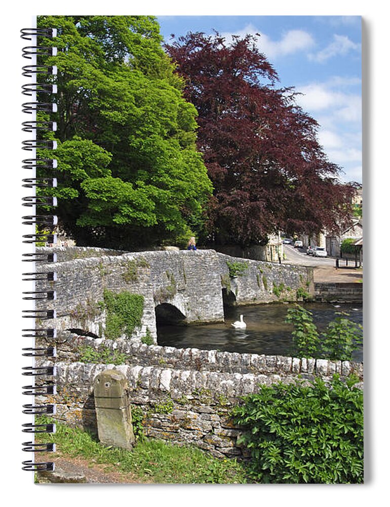 Europe Spiral Notebook featuring the photograph Across Sheepwash Bridge - Ashford-in-the Water by Rod Johnson