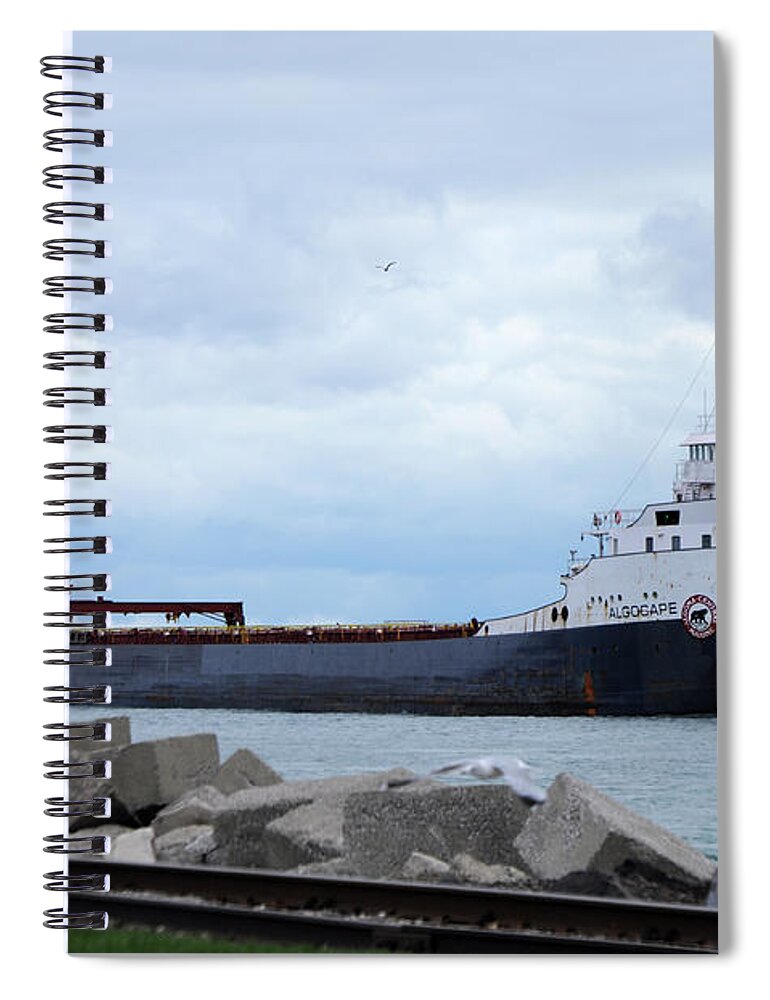Ship Spiral Notebook featuring the photograph Algocape by Ronald Grogan