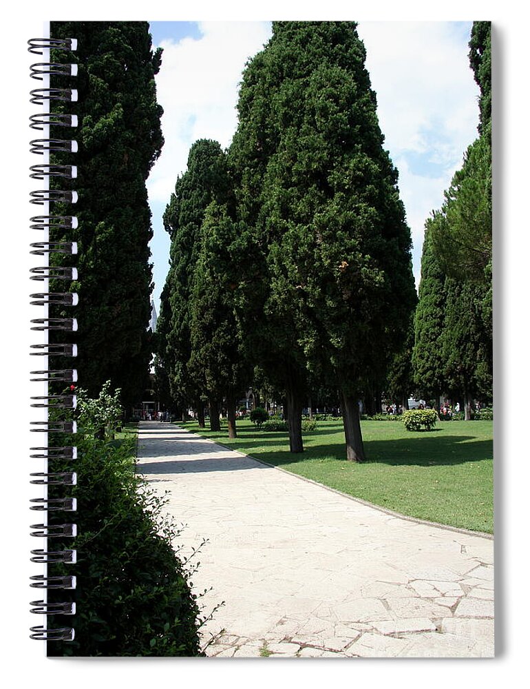 Courtyard Spiral Notebook featuring the photograph Alley Topkapi Palace Courtyard - Istanbul by Christiane Schulze Art And Photography
