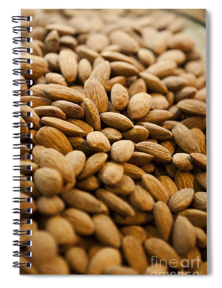 Almond Spiral Notebook featuring the photograph Almonds by Leslie Leda