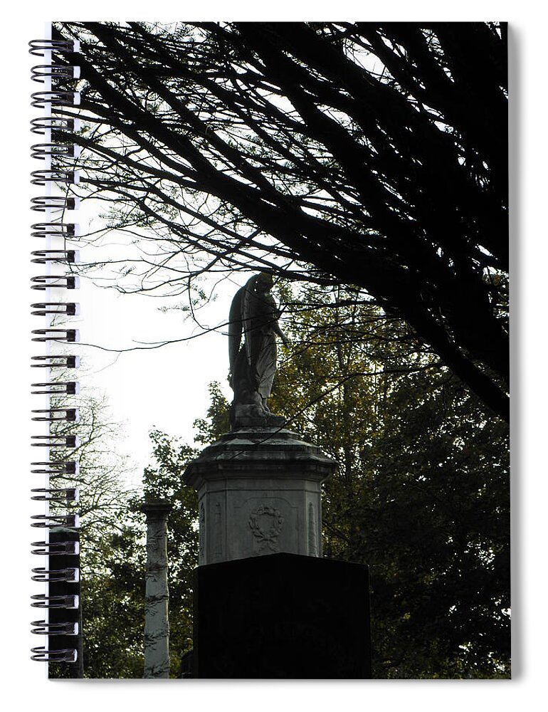 Angel Spiral Notebook featuring the photograph An angel to watch over me by Kim Galluzzo Wozniak