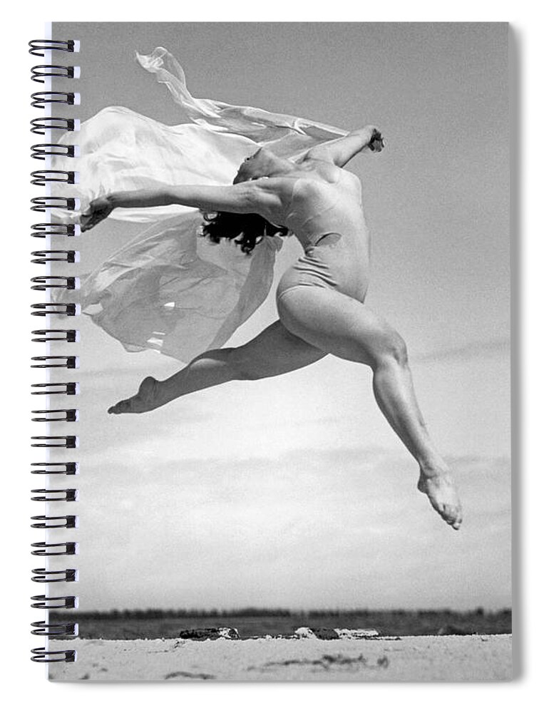 1930's Spiral Notebook featuring the photograph An Exuberant Dance To Spring by Underwood Archives