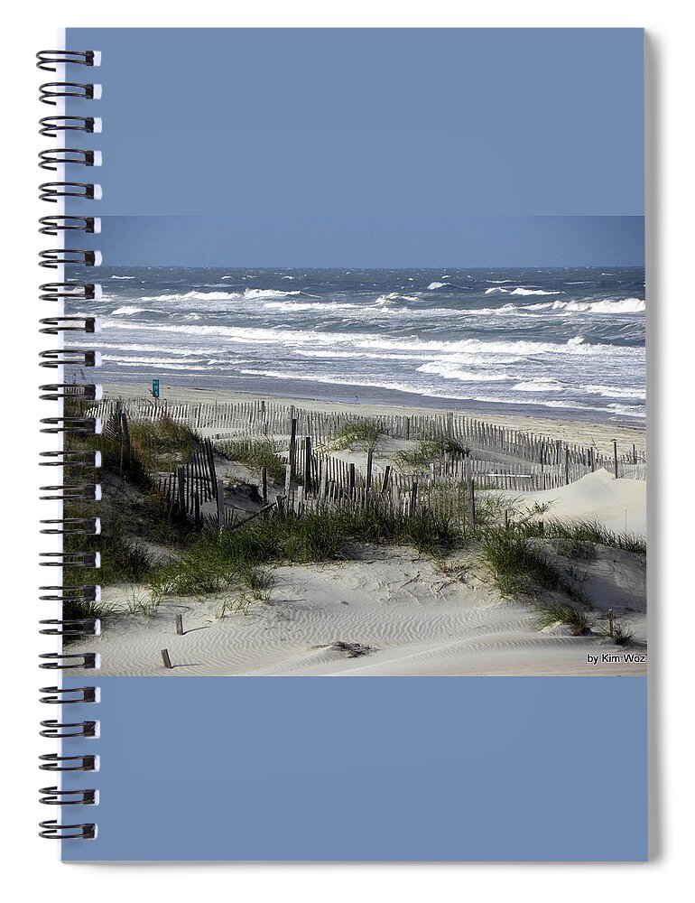 Sea Spiral Notebook featuring the photograph Angry Sea by Kim Galluzzo