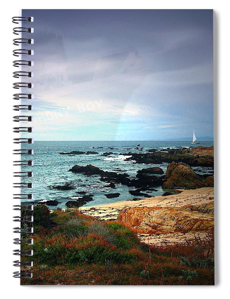 Boat Spiral Notebook featuring the photograph Anthony Boy Returns by Joyce Dickens