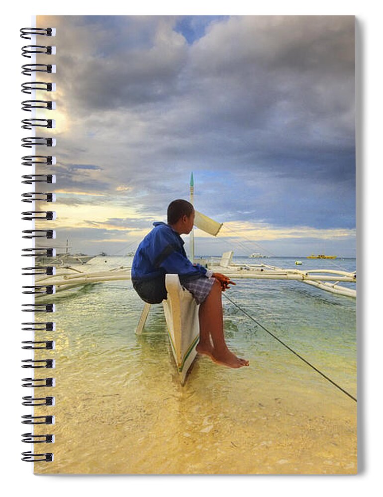 Yhun Suarez Spiral Notebook featuring the photograph Anticipation by Yhun Suarez