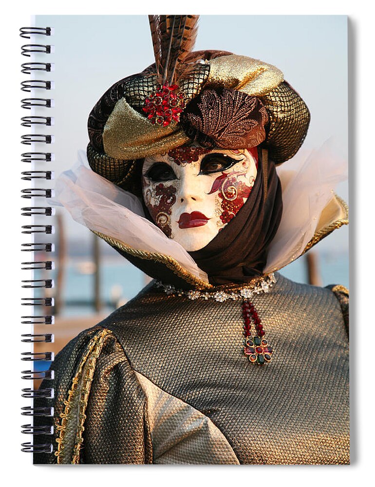 Venice Spiral Notebook featuring the photograph Antonio By The Water by Donna Corless