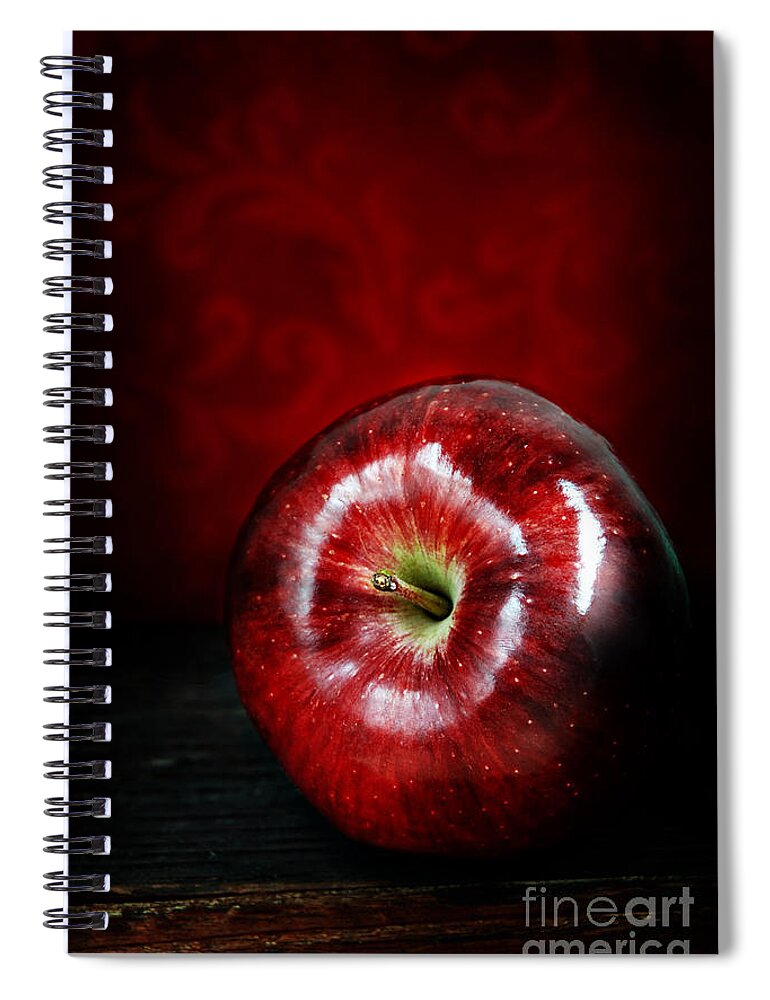 Apple Spiral Notebook featuring the photograph Apple by HD Connelly