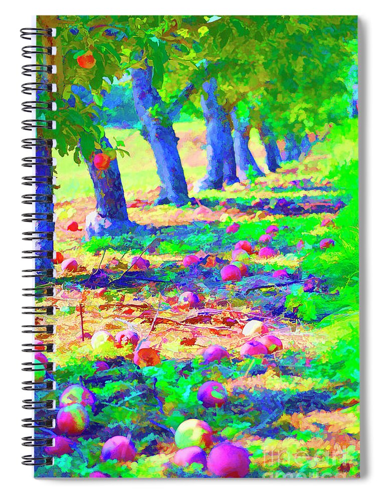 Apple Spiral Notebook featuring the photograph Apple Picking by Traci Cottingham