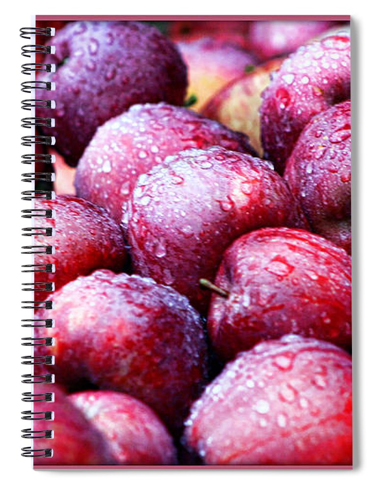 Apple Spiral Notebook featuring the photograph Apples by Randy Wehner