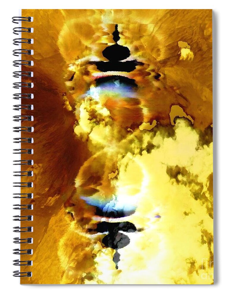 Arabian Spiral Notebook featuring the digital art Arabian Dreams Number 2 by Eva-Maria Di Bella