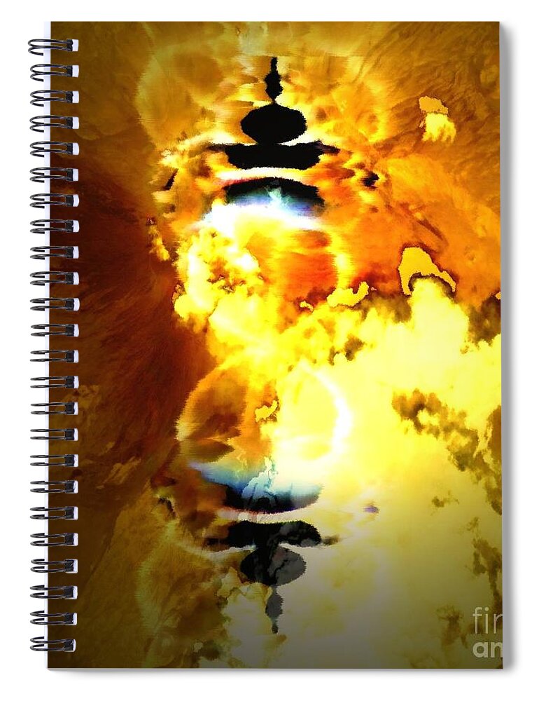 Arabian Spiral Notebook featuring the digital art Arabian Dreams Number 5 by Eva-Maria Di Bella